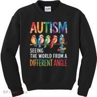 Autism Awareness Different Angle Neurodiversity Kids Sweatshirt thumb 0