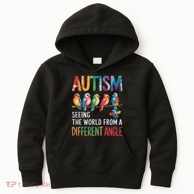 Autism Awareness Different Angle Neurodiversity Kids Hoodie