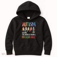 Autism Awareness Different Angle Neurodiversity Kids Hoodie thumb 0