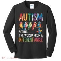 Autism Awareness Different Angle Neurodiversity Kids Long Sleeve Shirt thumb 0