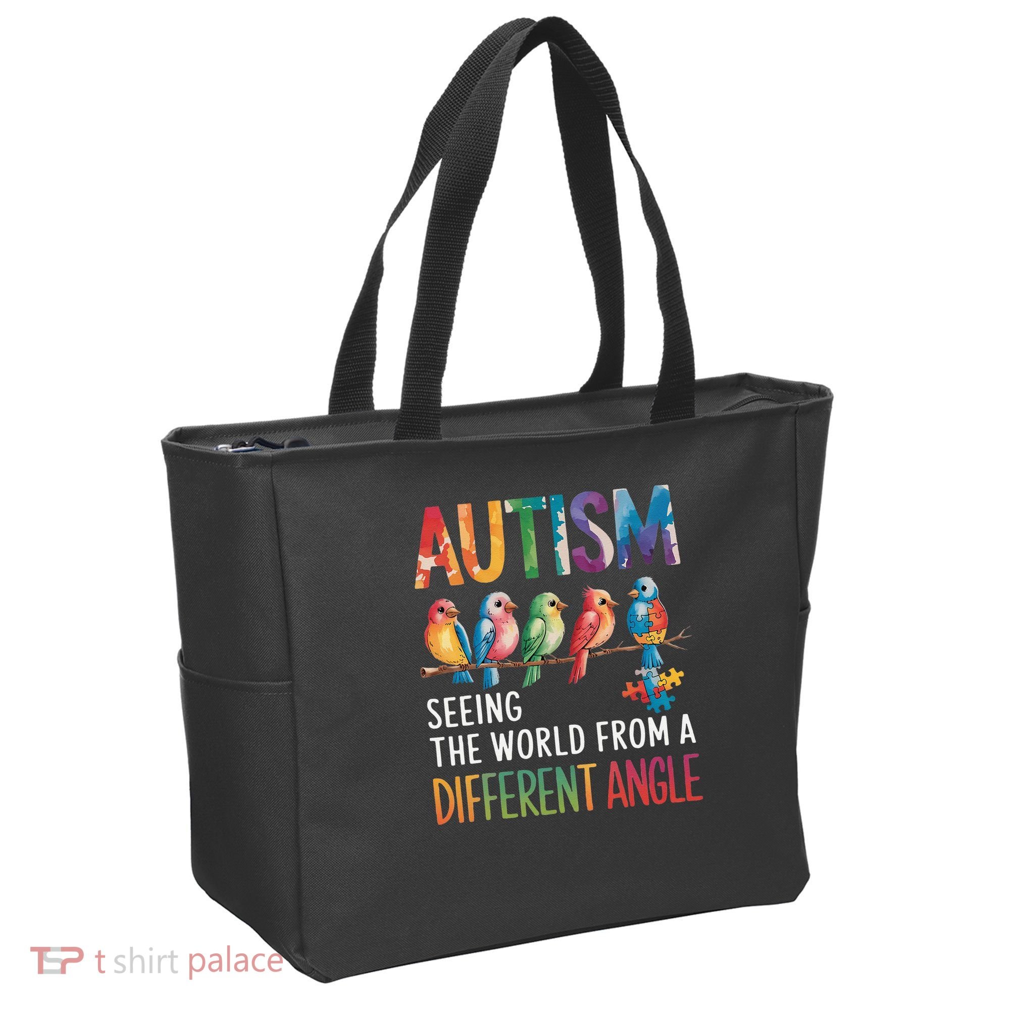 Autism Awareness Different Angle Neurodiversity Tote Bag