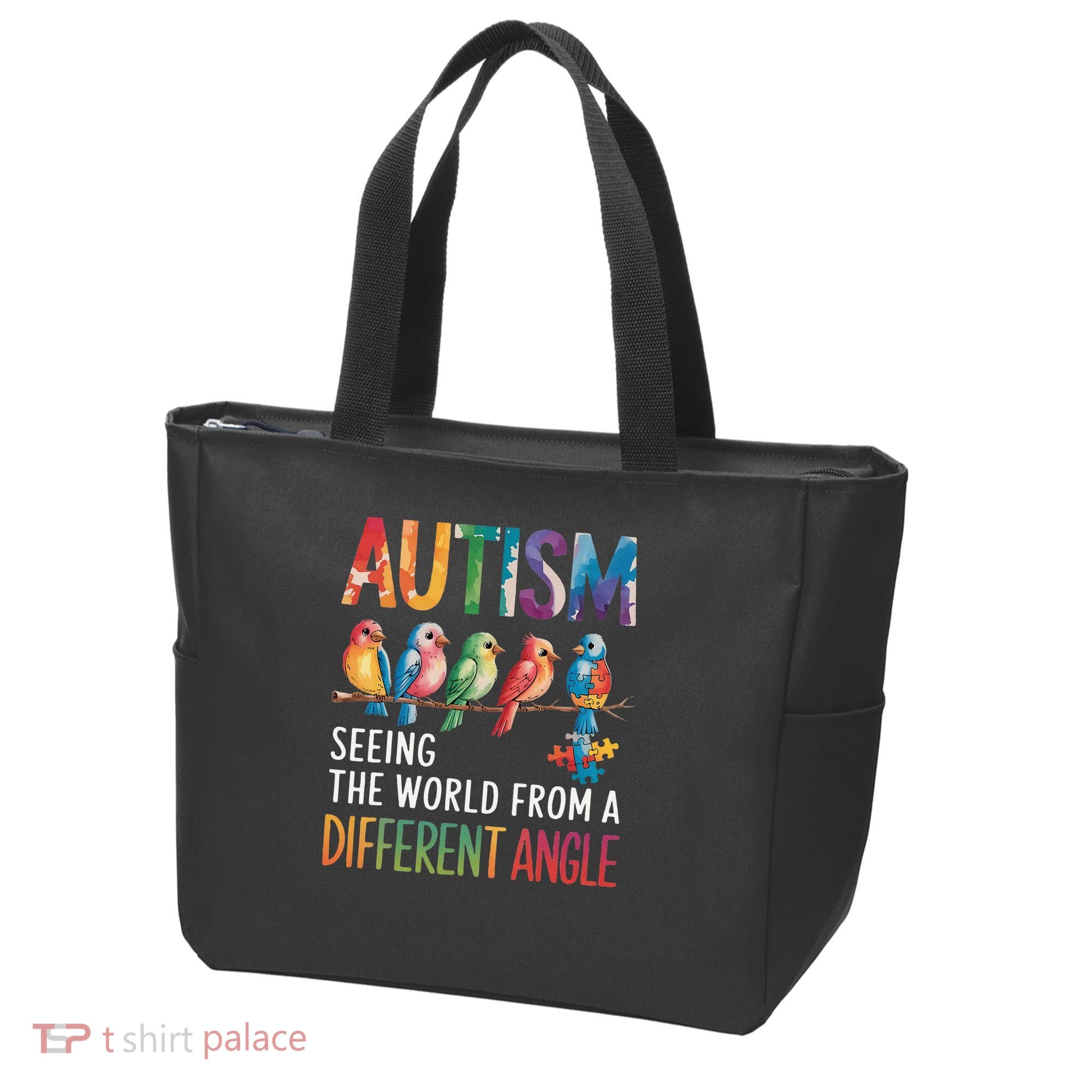 Autism Awareness Different Angle Neurodiversity Tote Bag