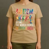 Autism Awareness Different Angle Neurodiversity T-Shirt thumb 4