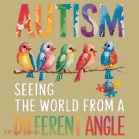 Autism Awareness Different Angle Neurodiversity Button thumb 1