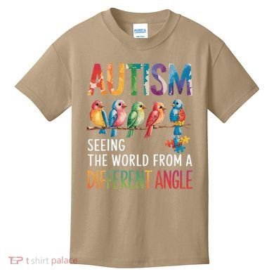 Autism Awareness Different Angle Neurodiversity Kids T-Shirt