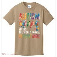 Autism Awareness Different Angle Neurodiversity Kids T-Shirt thumb 0