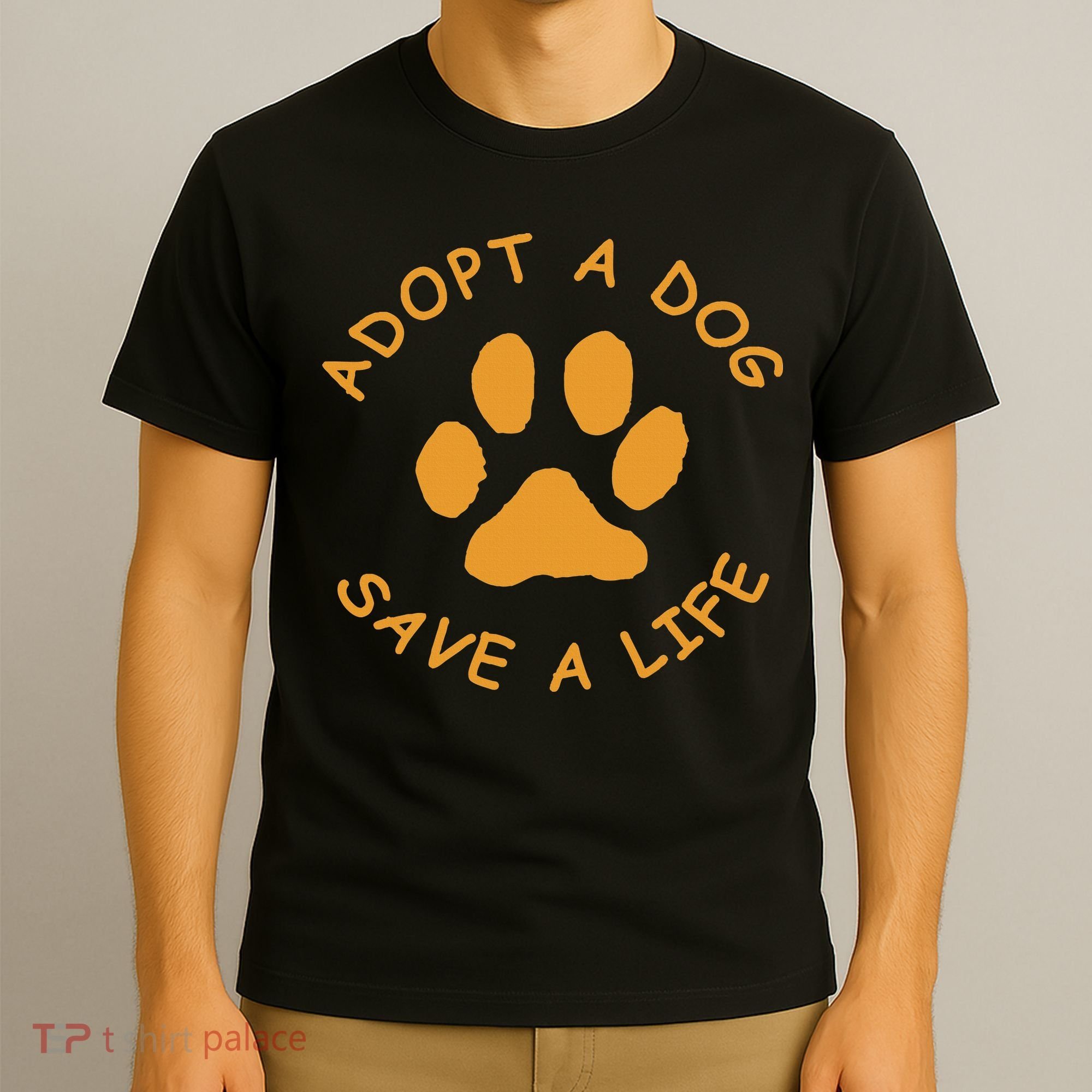 Adopt A Dog Save A Life Rescue Dog T-Shirt