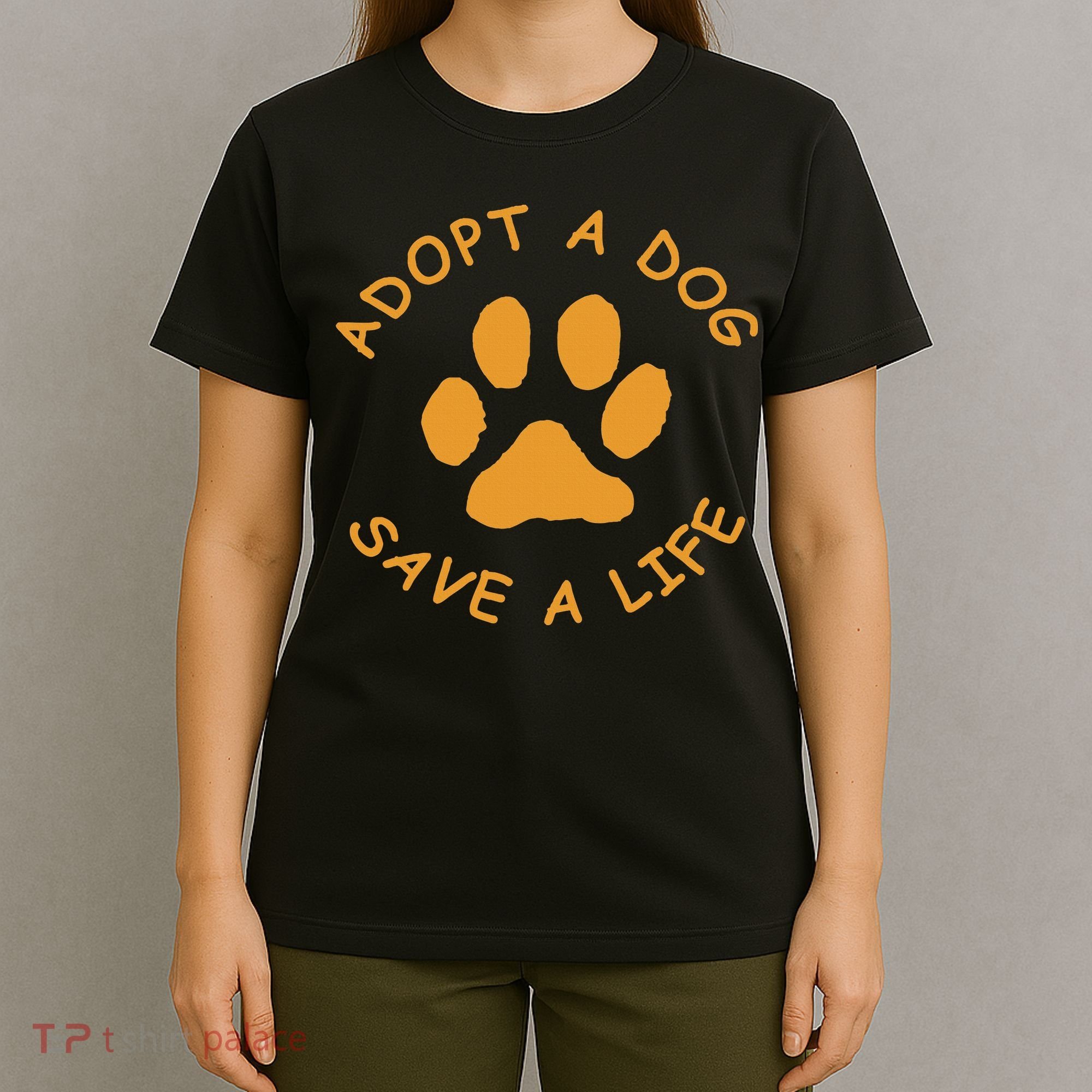 Adopt A Dog Save A Life Rescue Dog T-Shirt