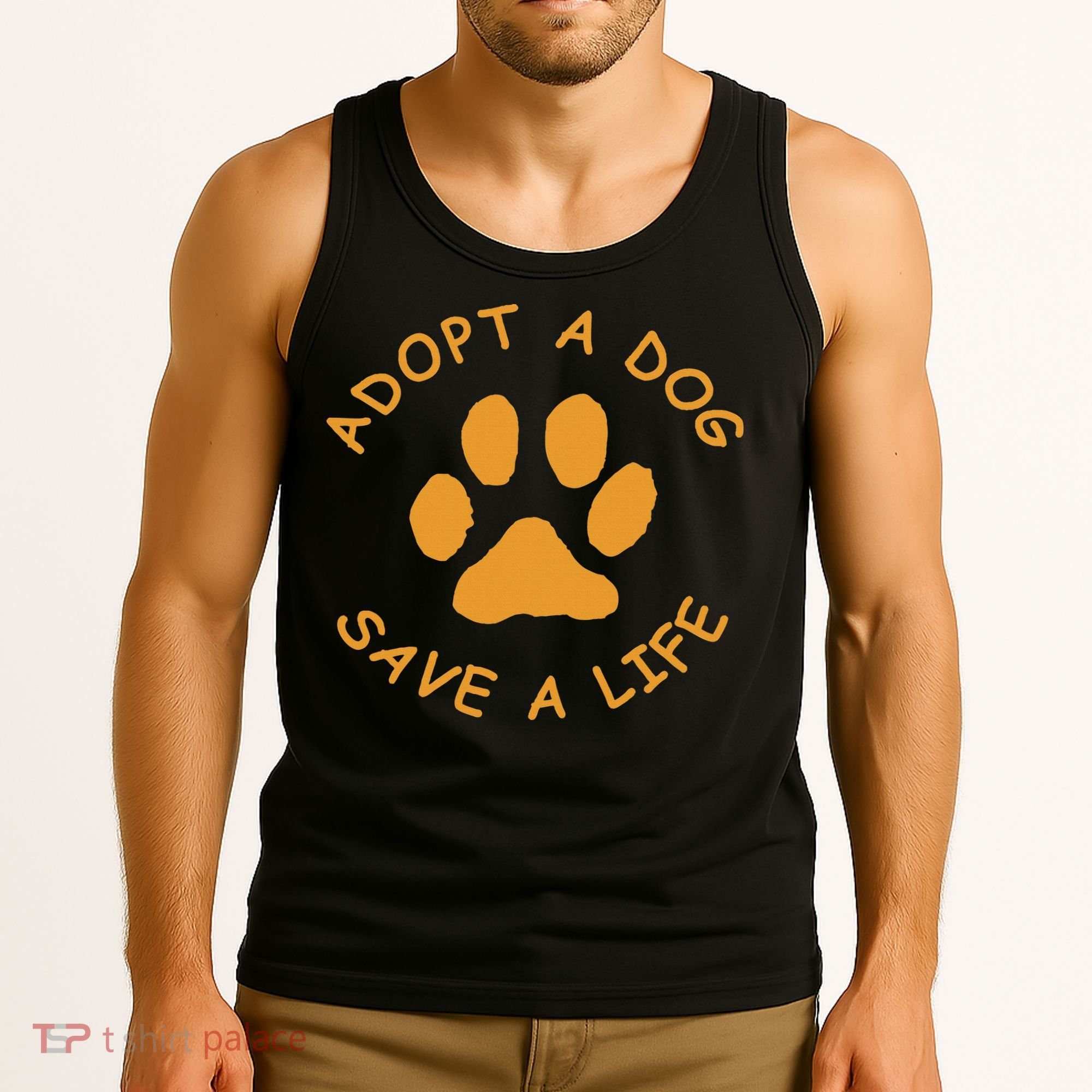 Adopt A Dog Save A Life Rescue Dog Tank Top