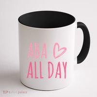 Aba All Day Autism Psychology Behavior Analyst Gift Coffee Mug thumb 1