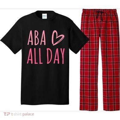Aba All Day Autism Psychology Behavior Analyst Gift Pajama Set