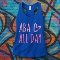 Aba All Day Autism Psychology Behavior Analyst Gift Women's Tank Top thumb 3