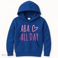 Aba All Day Autism Psychology Behavior Analyst Gift Kids Hoodie thumb 0