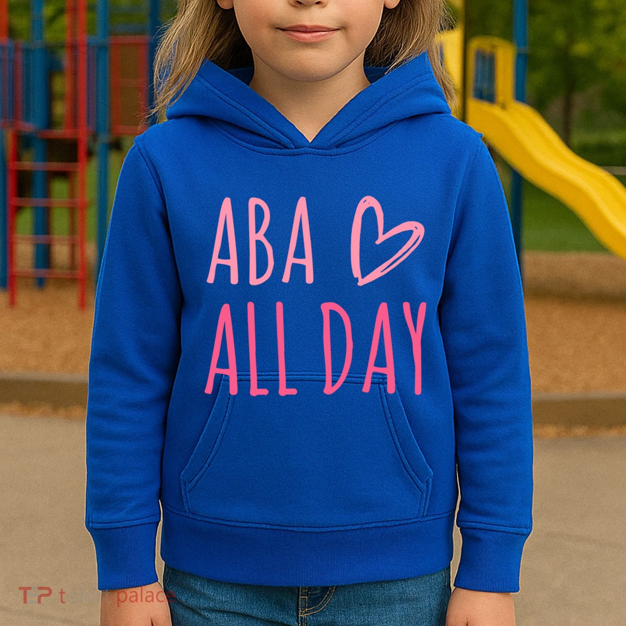 Aba All Day Autism Psychology Behavior Analyst Gift Kids Hoodie