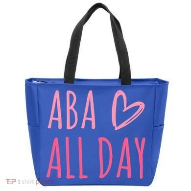 Aba All Day Autism Psychology Behavior Analyst Gift Tote Bag