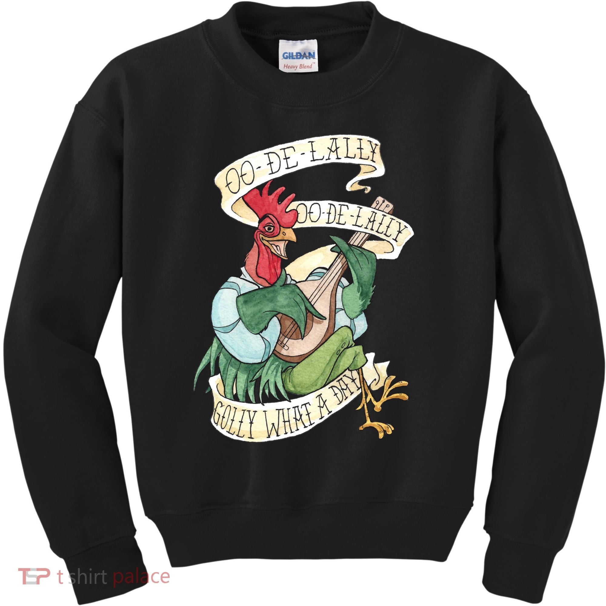 Alan A Dale Rooster Oo De Lally Golly What A Day Kids Sweatshirt