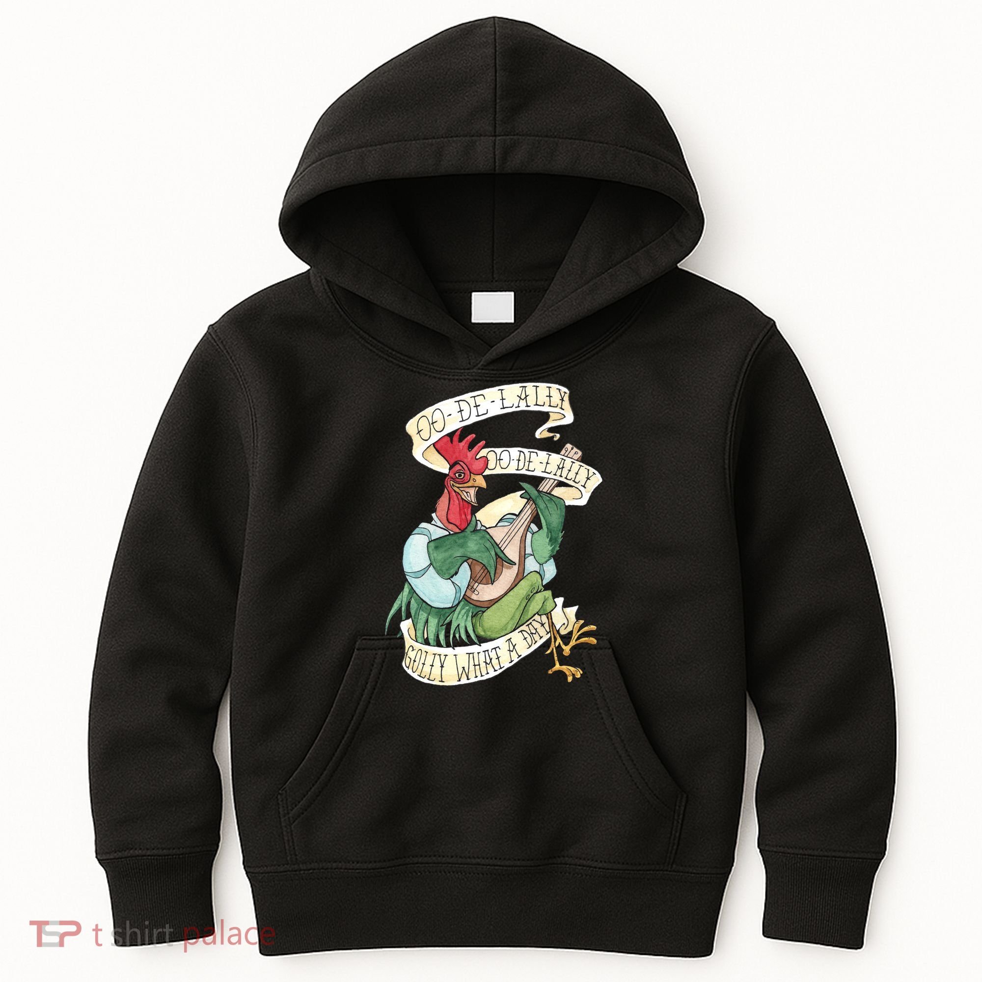 Alan A Dale Rooster Oo De Lally Golly What A Day Kids Hoodie
