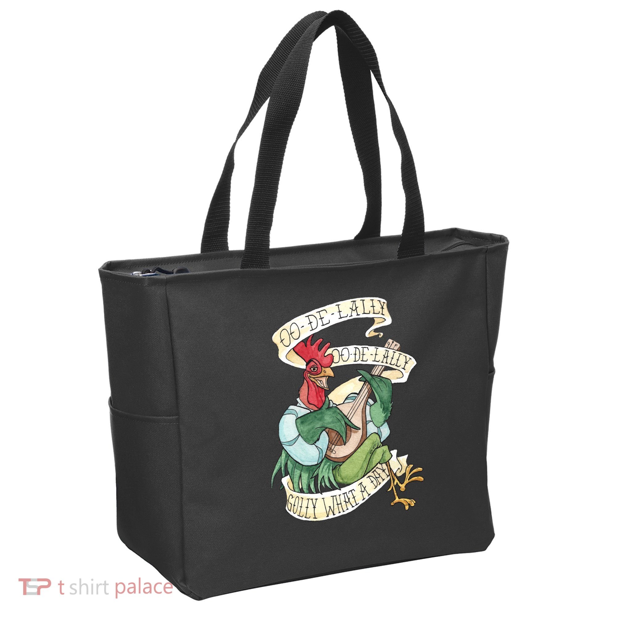 Alan A Dale Rooster Oo De Lally Golly What A Day Tote Bag