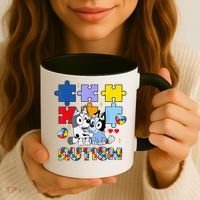 Autism Awareness Dog Lover Coffee Mug thumb 3