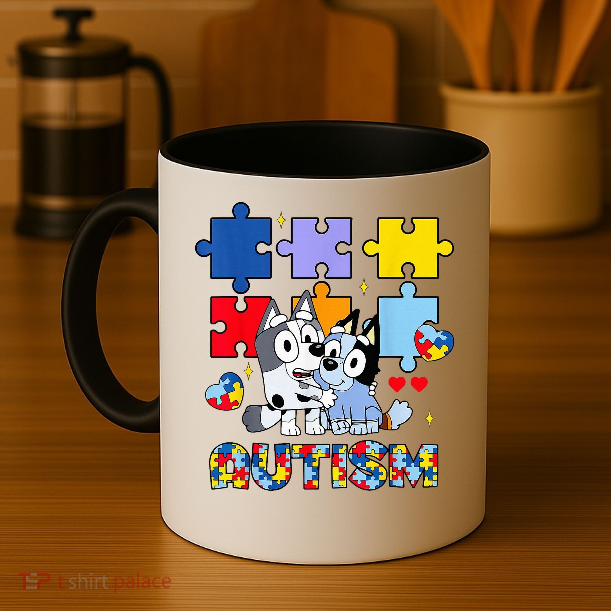 Autism Awareness Dog Lover Coffee Mug