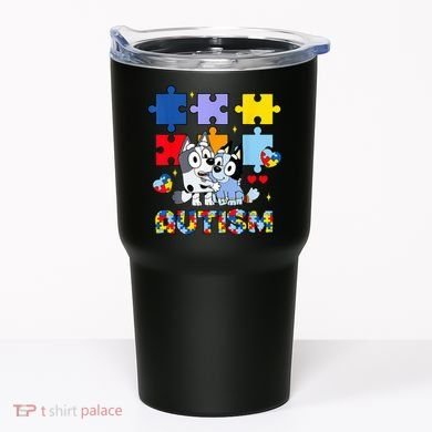 Autism Awareness Dog Lover Tumbler