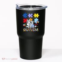 Autism Awareness Dog Lover Tumbler thumb 0