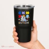 Autism Awareness Dog Lover Tumbler thumb 2