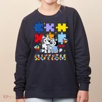 Autism Awareness Dog Lover Women's Sweatshirt thumb 0