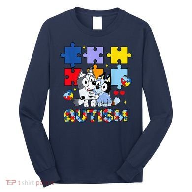 Autism Awareness Dog Lover Long Sleeve Shirt