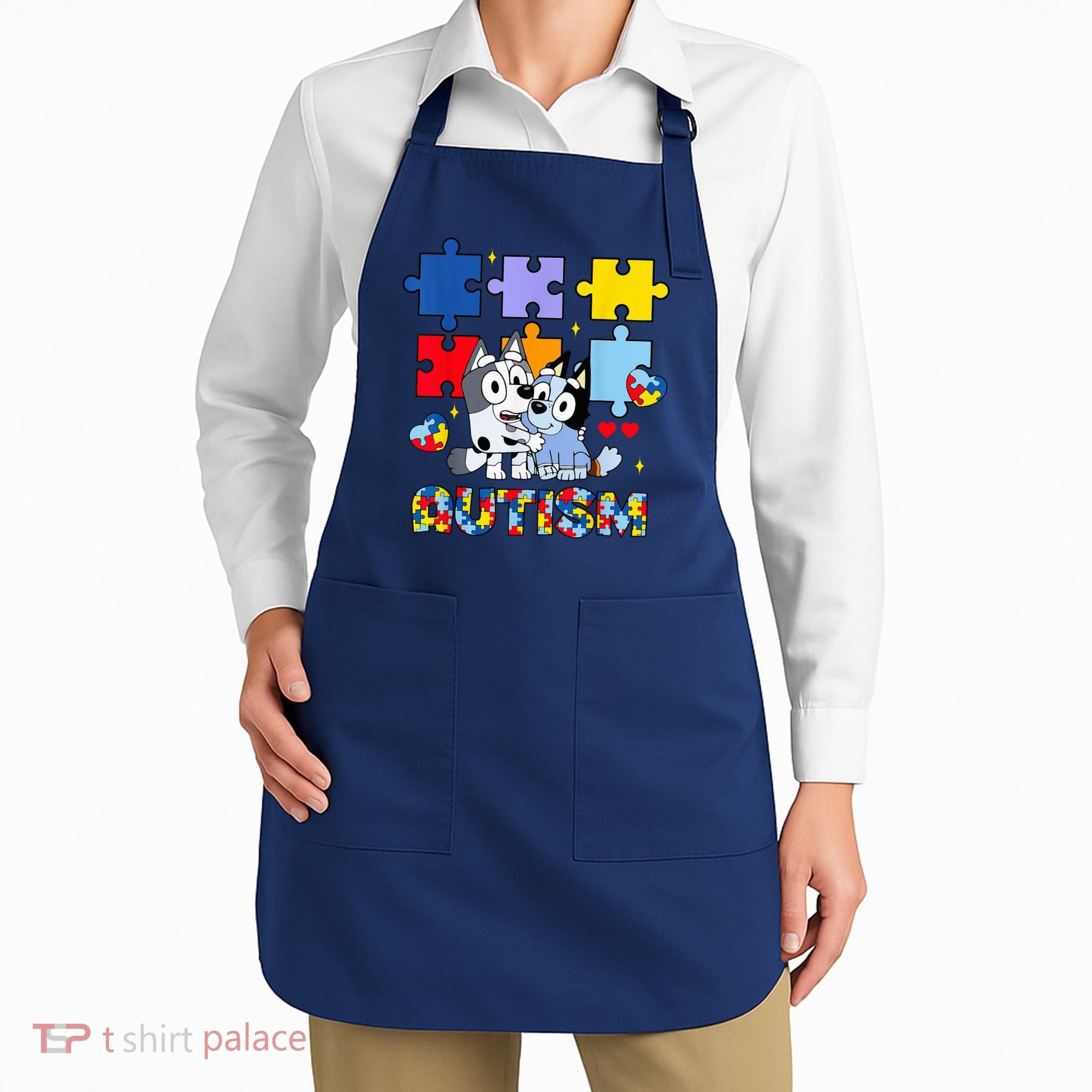 Autism Awareness Dog Lover Apron