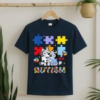 Autism Awareness Dog Lover T-Shirt thumb 2