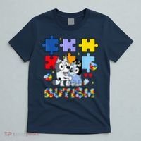 Autism Awareness Dog Lover T-Shirt thumb 5