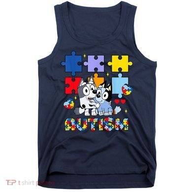 Autism Awareness Dog Lover Tank Top
