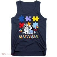 Autism Awareness Dog Lover Tank Top thumb 0