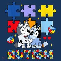 Autism Awareness Dog Lover Tank Top thumb 6