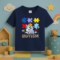 Autism Awareness Dog Lover Toddler T-Shirt thumb 3