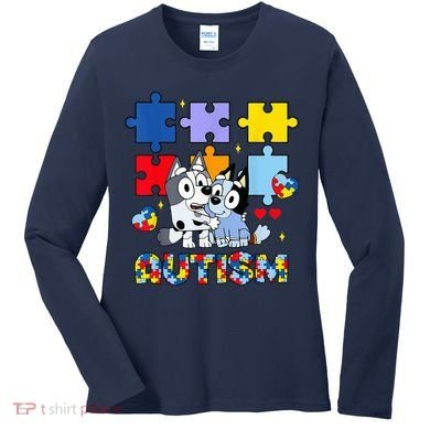 Autism Awareness Dog Lover Women's Long Sleeve Shirt