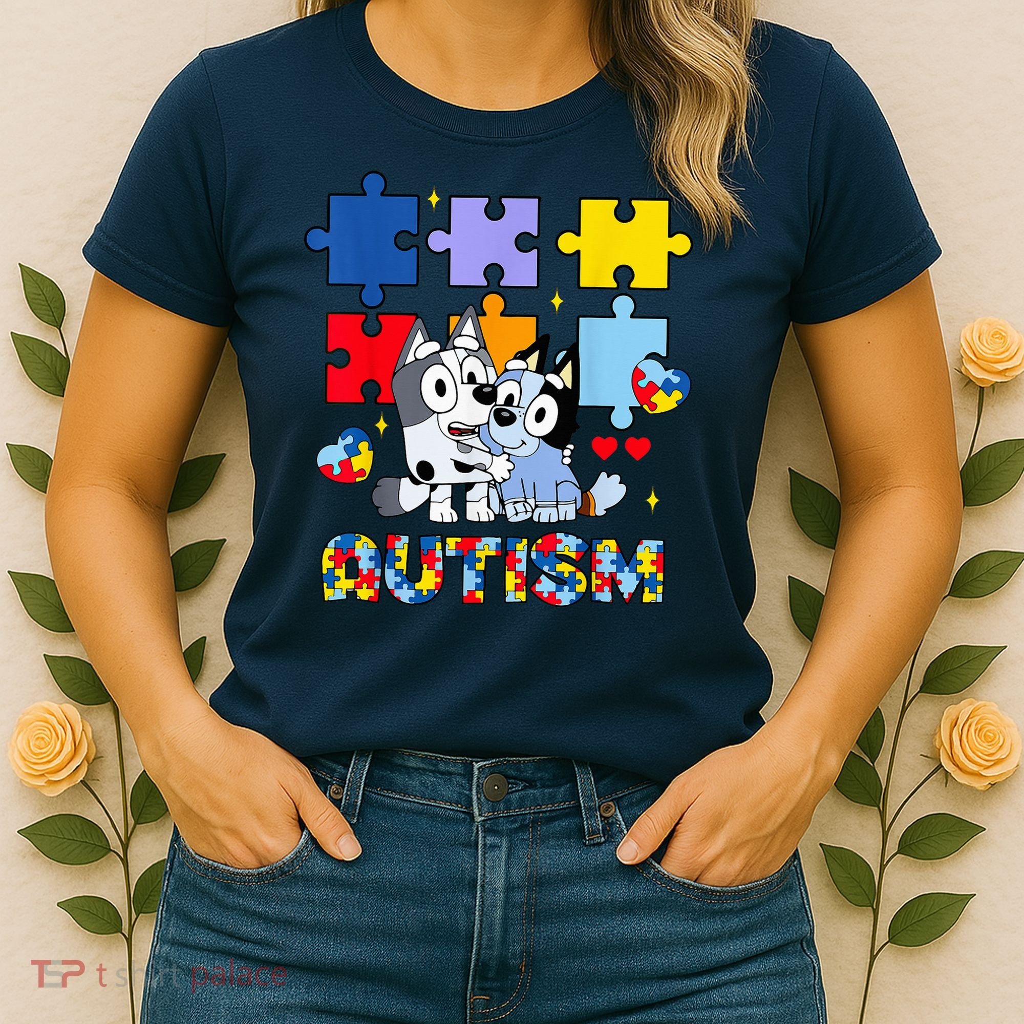 Autism Awareness Dog Lover Women's T-Shirt