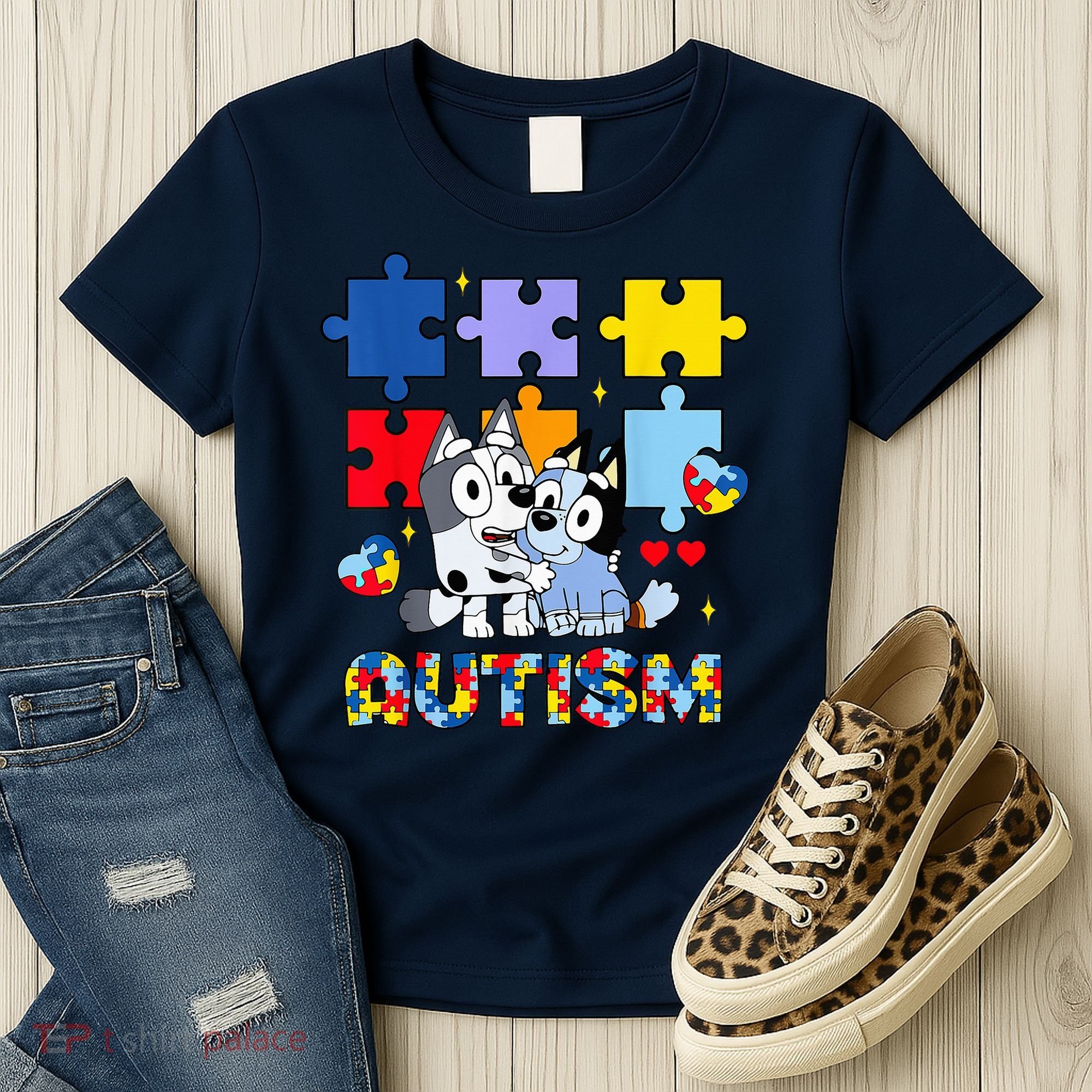 Autism Awareness Dog Lover Women's T-Shirt