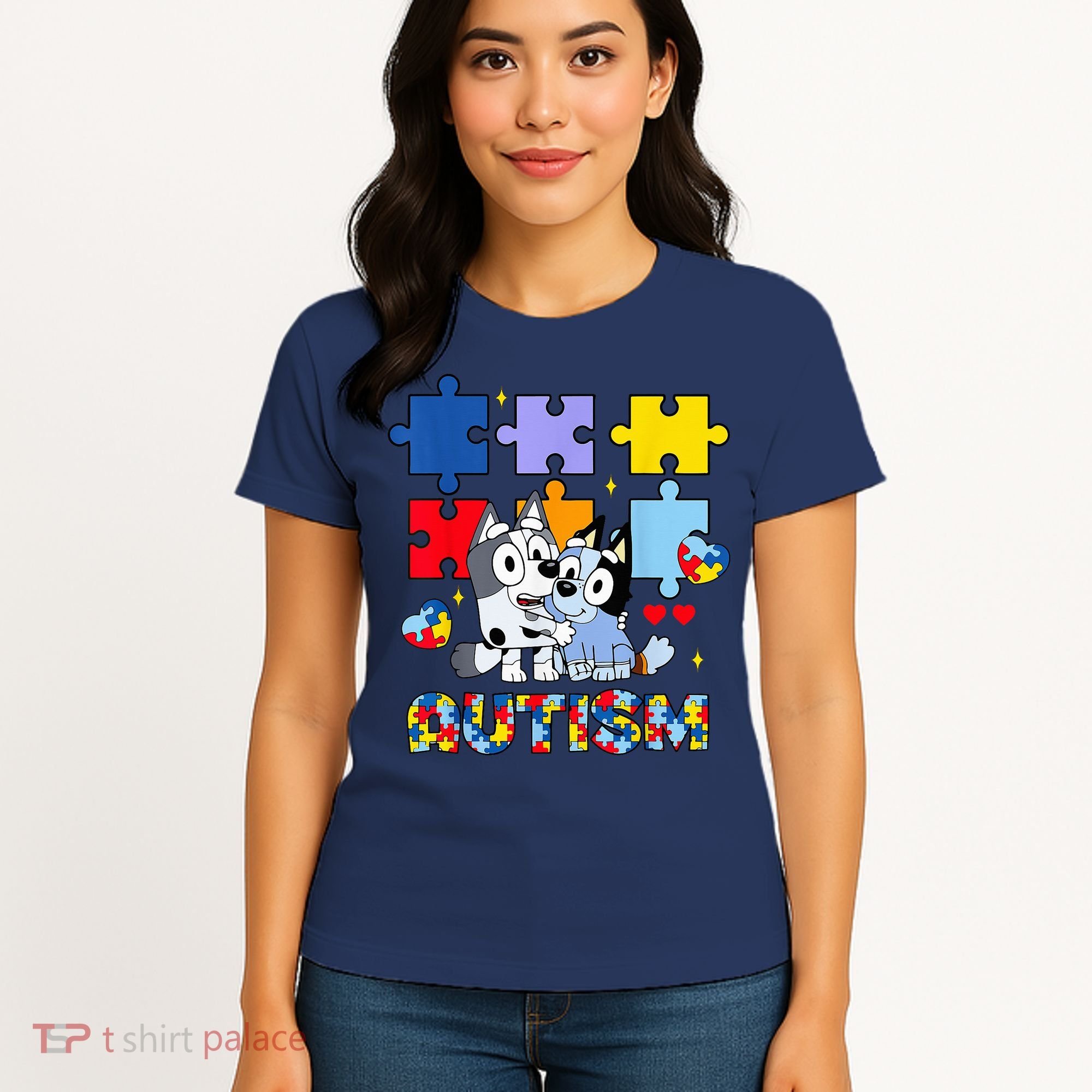 Autism Awareness Dog Lover Women's T-Shirt