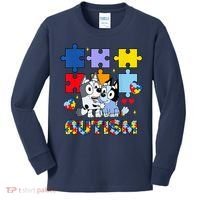 Autism Awareness Dog Lover Kids Long Sleeve Shirt thumb 0