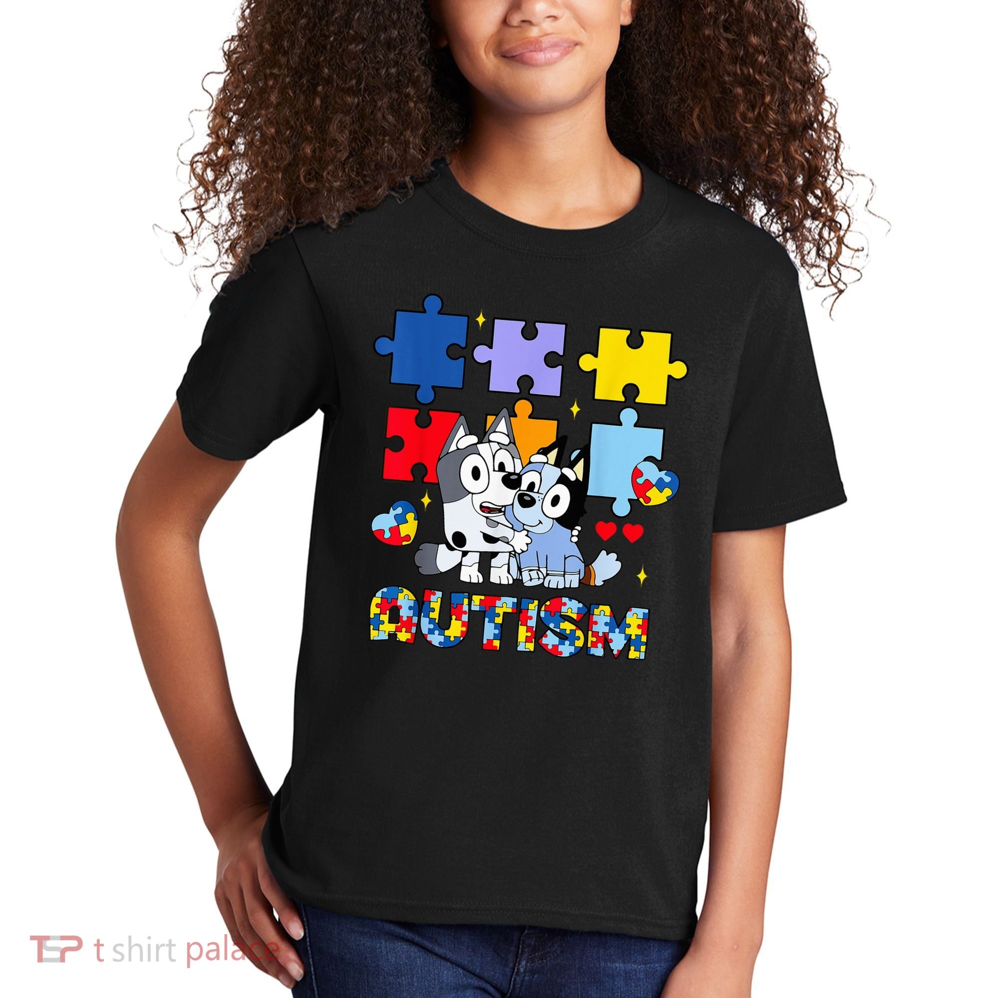 Autism Awareness Dog Lover Kids T-Shirt