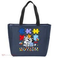 Autism Awareness Dog Lover Tote Bag thumb 0
