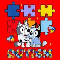 Autism Awareness Dog Lover Santa Hat thumb 1
