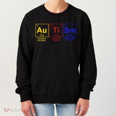 Autism Awareness Elements Periodic Table Women's Sweatshirt