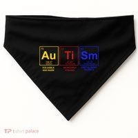 Autism Awareness Elements Periodic Table USA-Made Doggie Bandana thumb 0