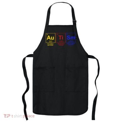 Autism Awareness Elements Periodic Table Apron