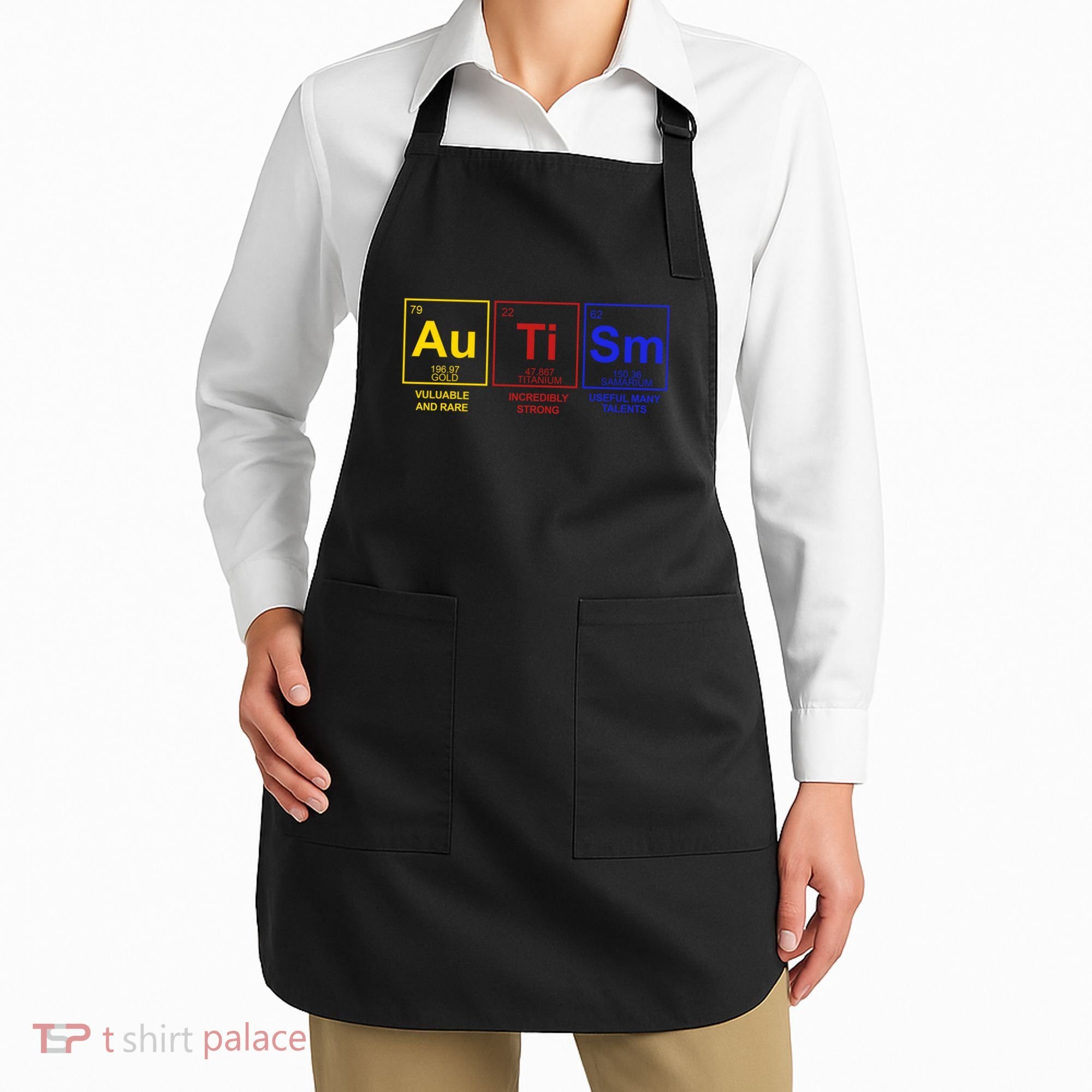 Autism Awareness Elements Periodic Table Apron