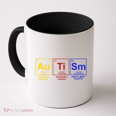 Autism Awareness Elements Periodic Table Coffee Mug