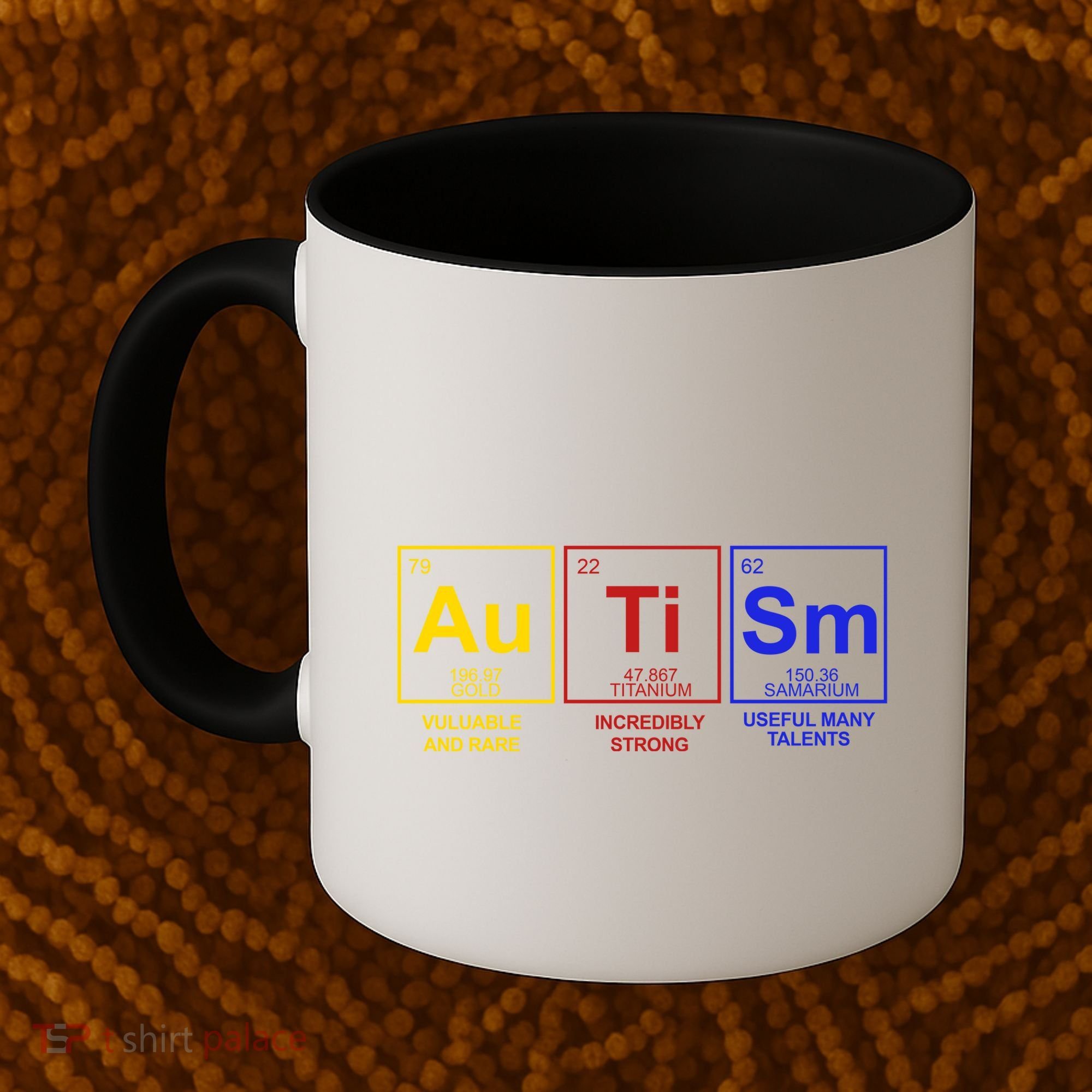 Autism Awareness Elements Periodic Table Coffee Mug